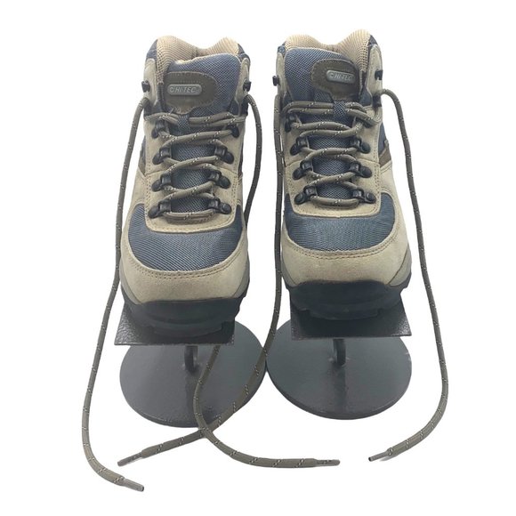 HiTec V-Lite Shoes - HiTec V-Lite 8.0 Women Shoes Hiking Gray Blue Laces